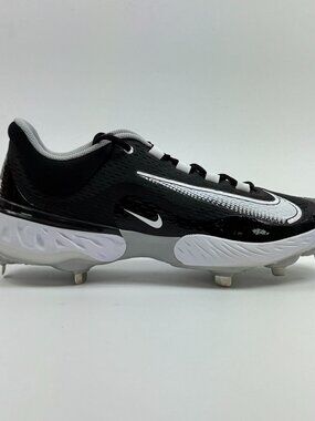 Nike Alpha Huarache Elite 4 Low 'Black White' DJ6521-011 Baseball size 13